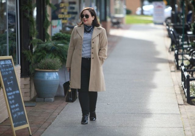 plus size camel coat