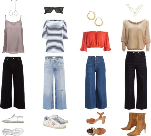 next wide leg cropped jeans