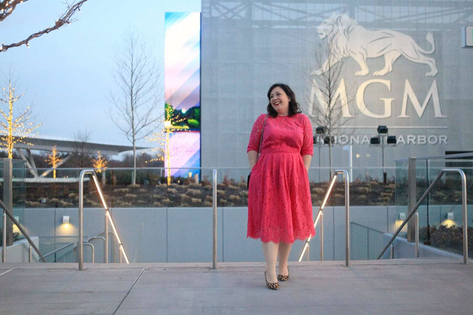 eloquii pink dress