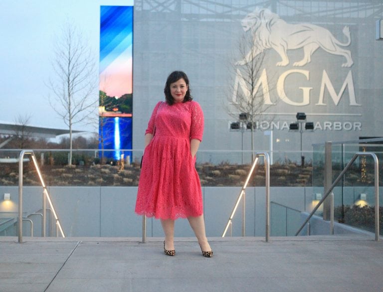 Styling a Pink Lace Dress from ELOQUII