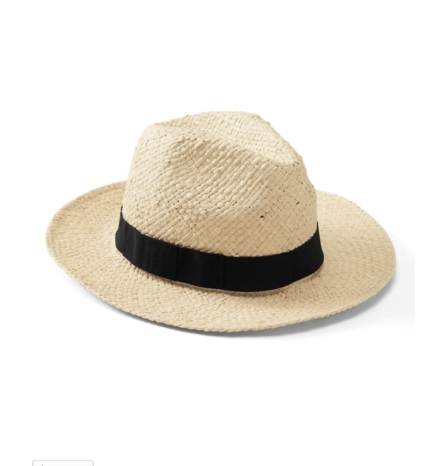 banana republic packable raffia hat