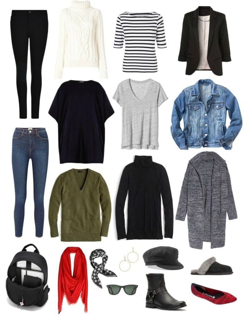 capsule wardrobe for working from home or for stay at home moms