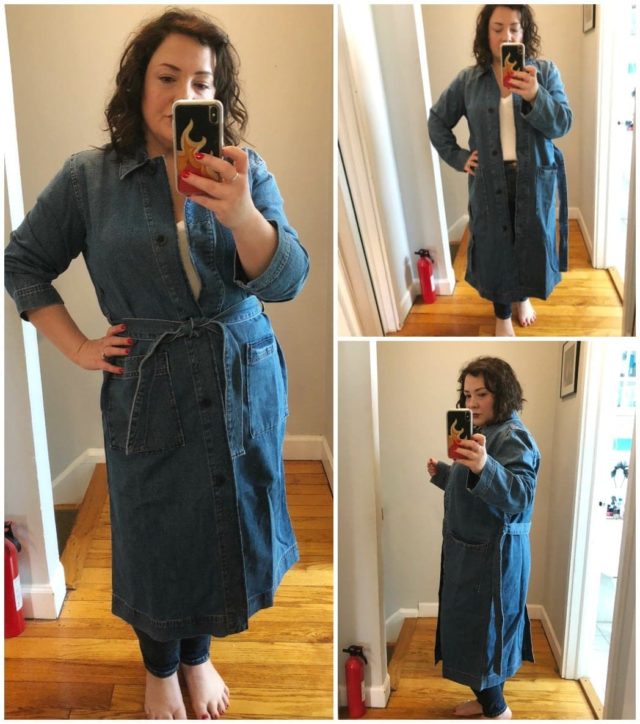 madewell denim trench review