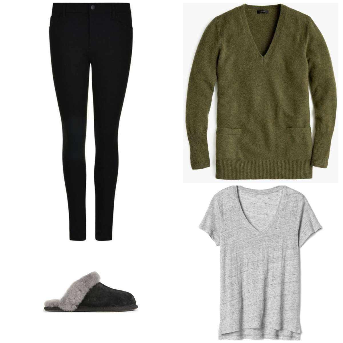 capsule wardrobe for the teleworker featuring soft and comfortable yet chic pieces to mix and match for a month of fashion