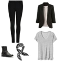 capsule wardrobe for the teleworker featuring soft and comfortable yet chic pieces to mix and match for a month of fashion