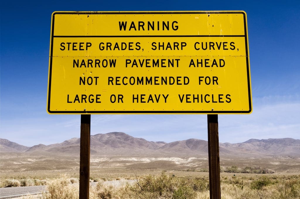 Caution, Steep Grade Ahead