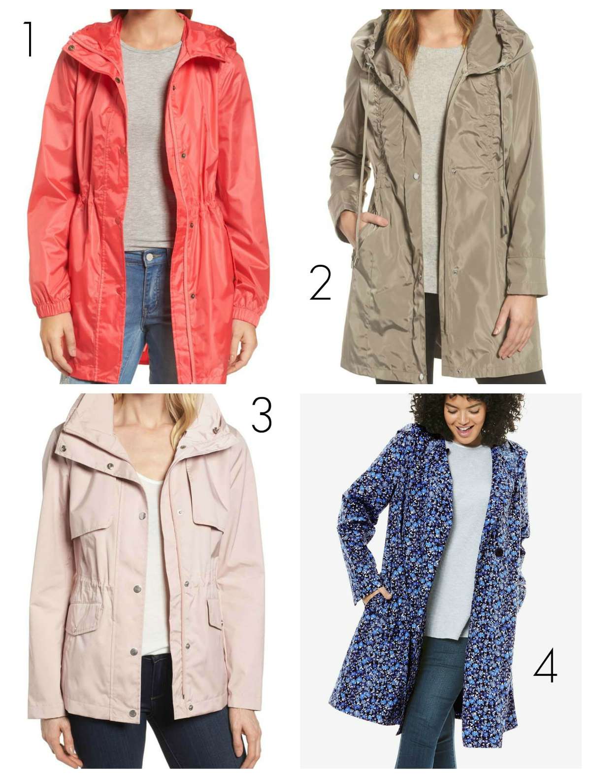 plus size red raincoat