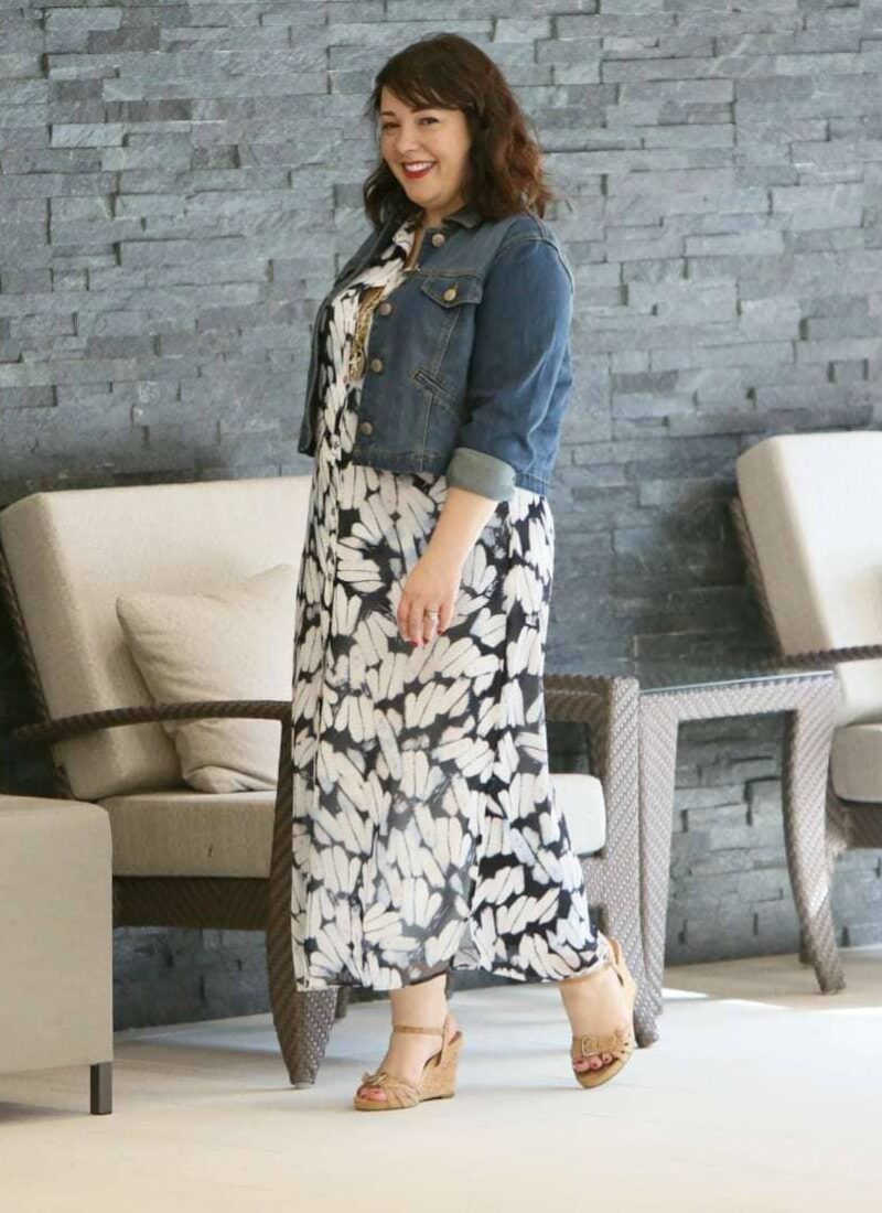 Wardrobe Oxygen in the cabi Spring 2018 Shirt Dress and Dakota Jacket