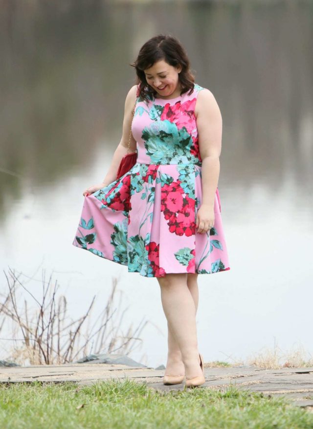 pink floral taylor dress gwynnie bee