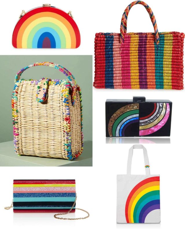The rainbow fashion trend for 2018 - incorporate it into your wardrobe with a handbag full of color and high on style featured by popular DC petite fashion blogger, Wardrobe Oxygen