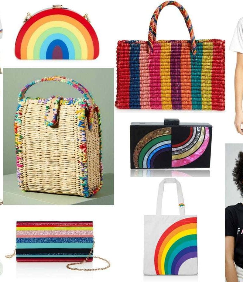 The rainbow fashion trend for 2018 - incorporate it into your wardrobe with a handbag full of color and high on style featured by popular DC petite fashion blogger, Wardrobe Oxygen