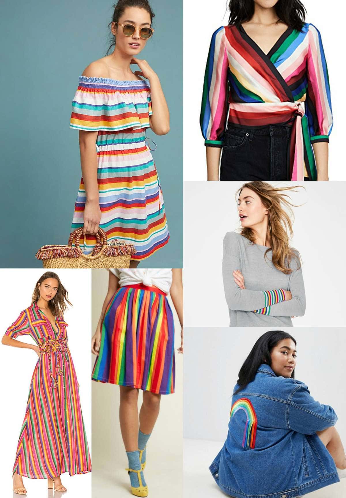 The rainbow fashion trend for 2018 - incorporate it into your wardrobe with a handbag full of color and high on style featured by popular DC petite fashion blogger, Wardrobe Oxygen