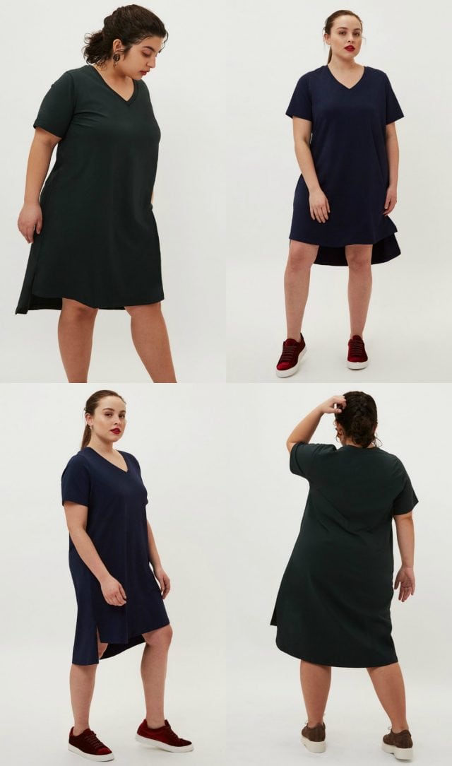 universal standard petites tesino washed dress review - universal standard petites featured by popular Washington DC petite fashion blogger, Wardrobe Oxygen