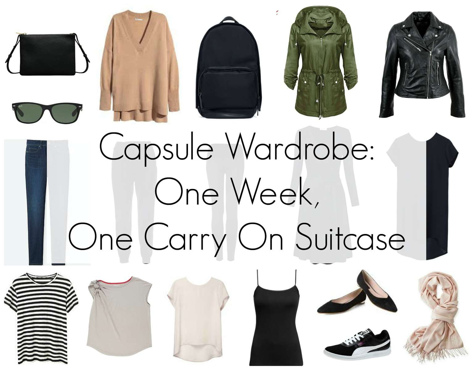 Capsule Wardrobe Chic Week In A Carryon Suitcase Wardrobe Oxygen