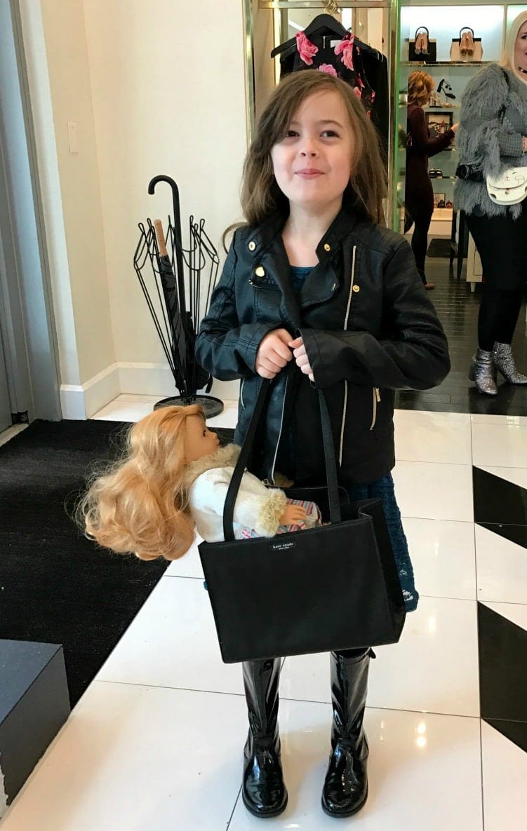 Emerson at Kate Spade in 2017 with my Kate Spade Sam Bag 1