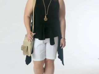 Sightseeing in the tank and shorts with the cardigan around the waist. Great if you visit places that may be chilly or houses of worship that require you to cover your shoulders. Sightseeing in the tank and shorts with the cardigan around the waist. Great if you visit places that may be chilly or houses of worship that require you to cover your shoulders. Comfy sandals, a crossbody to hold everything, and a necklace for interest.