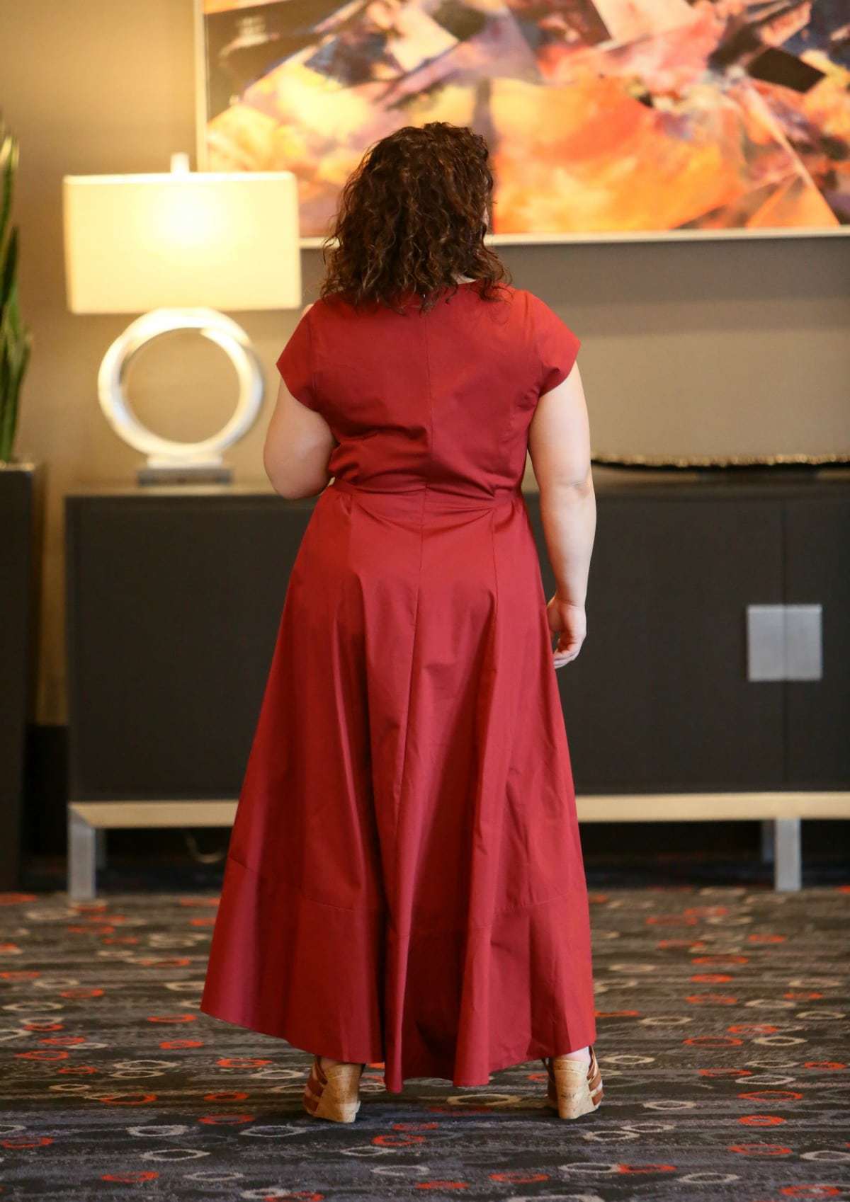 red j crew dress