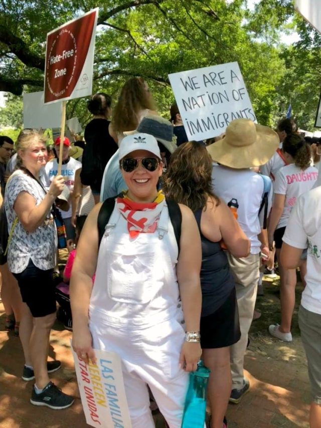 what i wore to the keep families together protest march