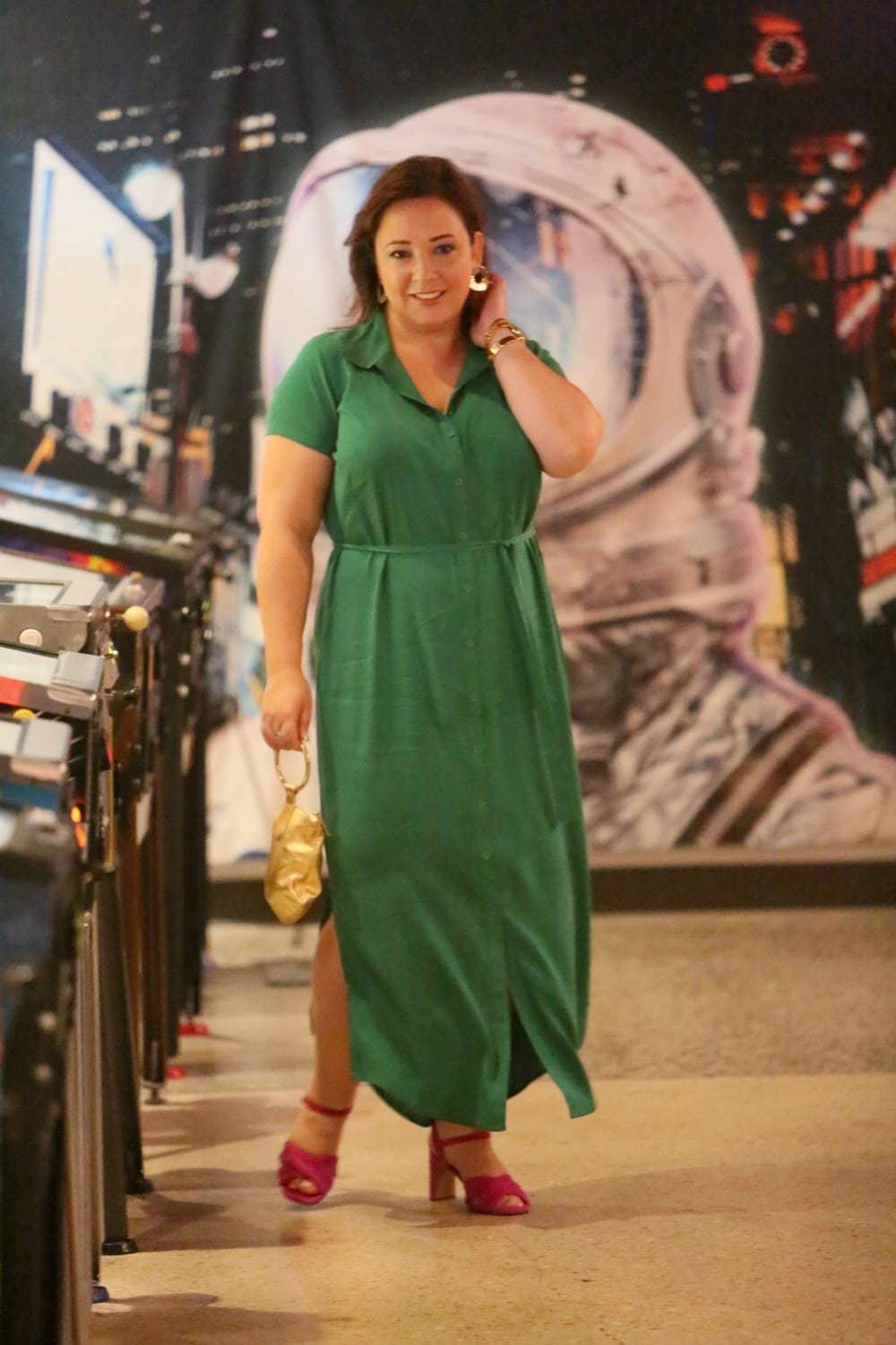 plus size silk shirt dress