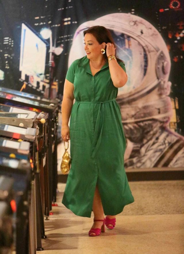 universal standard green dress