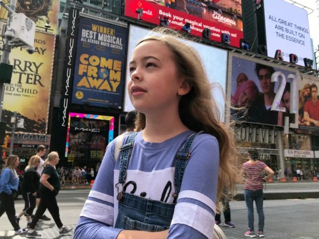 visiting nyc with kids times square