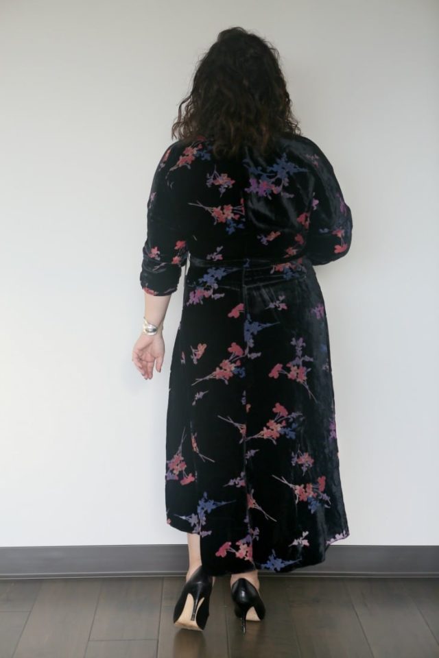 eliza j velvet floral dress