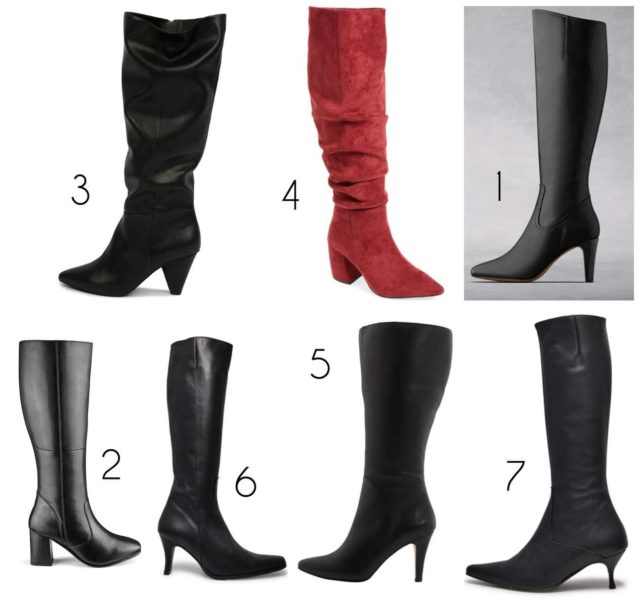 the most stylish wide calf boots with heels perfect for dressier situations or work