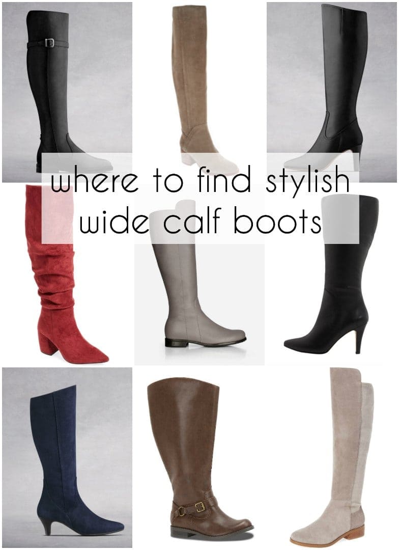 designer wide calf boots