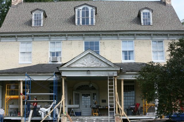 Bostwick House in Bladensburg, Maryland undergoing restoration