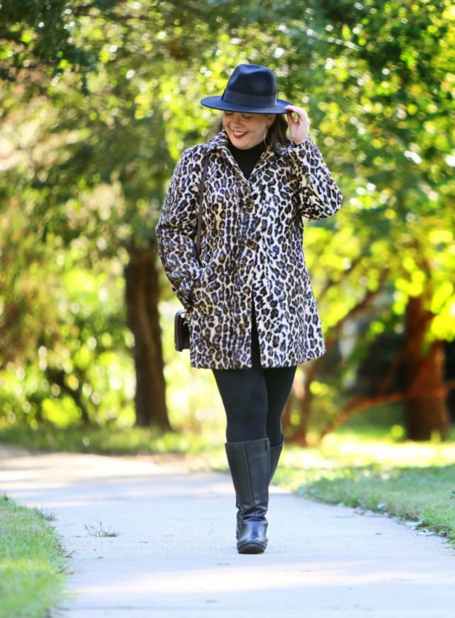 Chicos leopard coat cheap