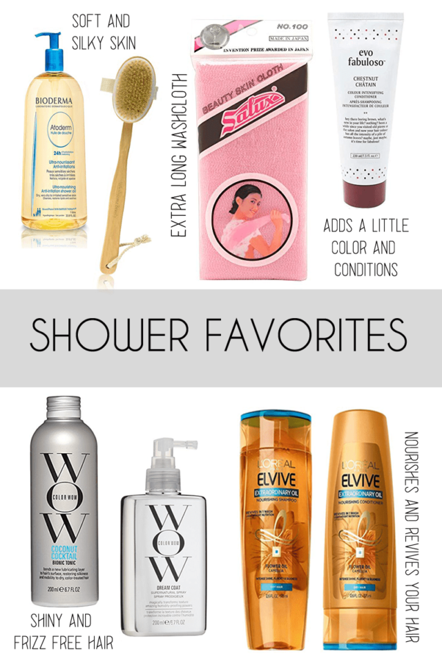 favorite shower products