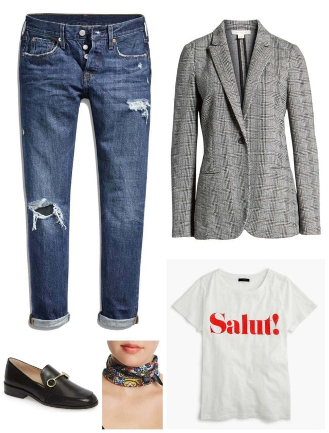 tips on how to style a plaid blazer for fall for weekend