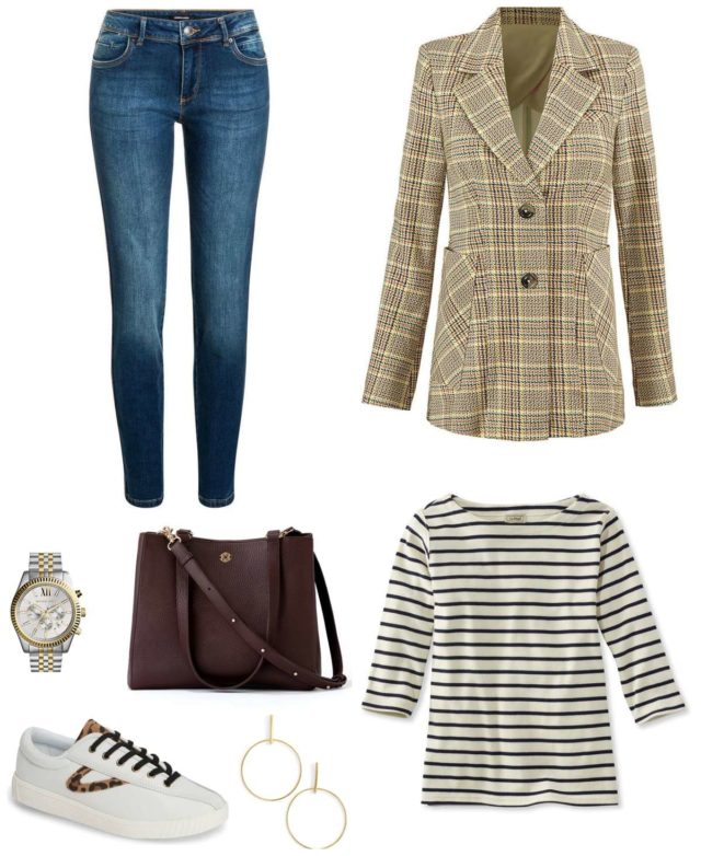 tips on how to style a plaid blazer for fall for weekend and work