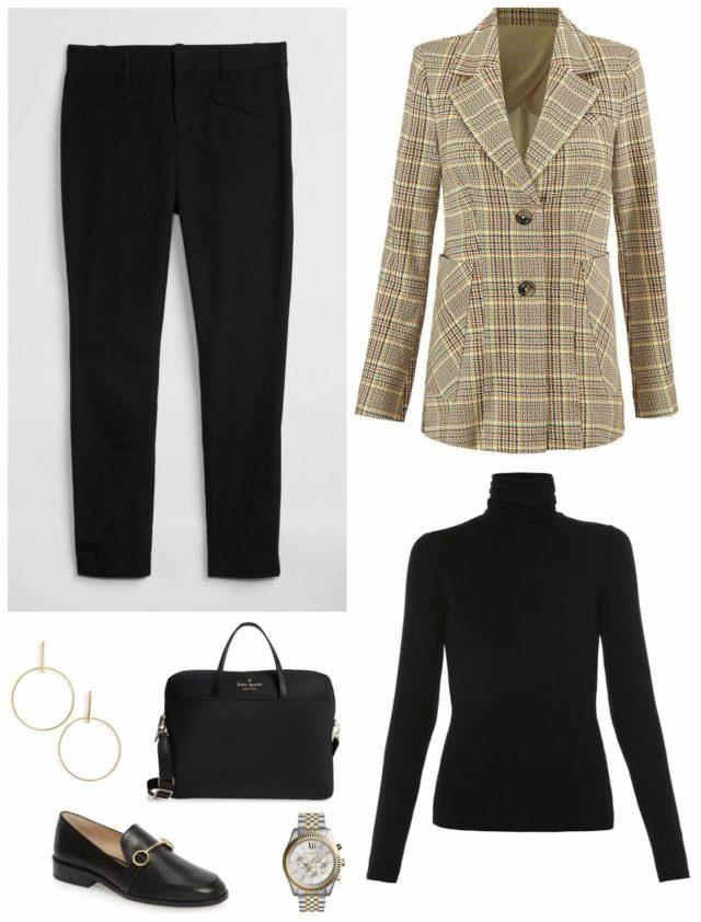 tips on how to style a plaid blazer for fall for work