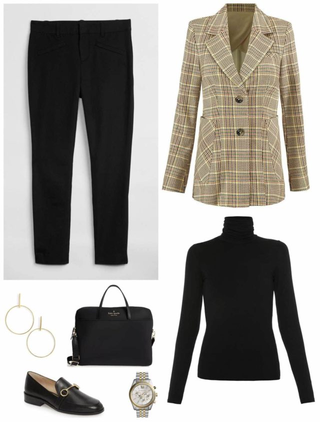 How to wear an oversized plaid blazer, oversized plaid blazer with vintage Louis  Vuitton Passy bag fall outfit - Meagan's Moda