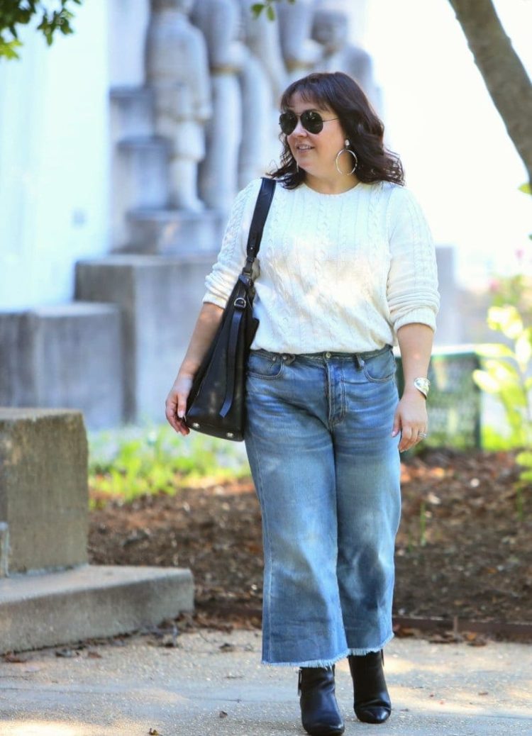 What I Wore Cropped WideLeg Jeans Wardrobe Oxygen