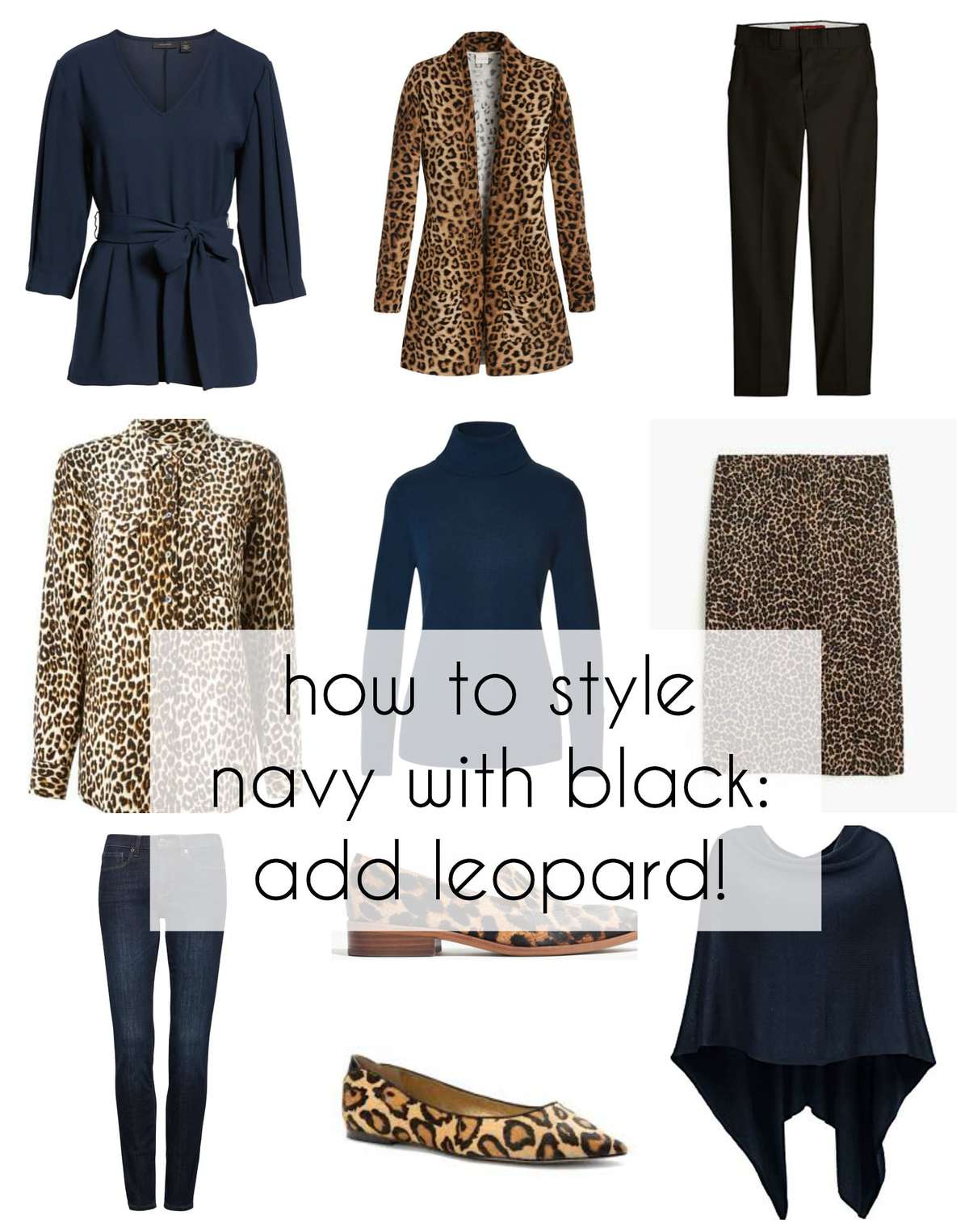 The Oxygen Edit: Navy and Black with Leopard