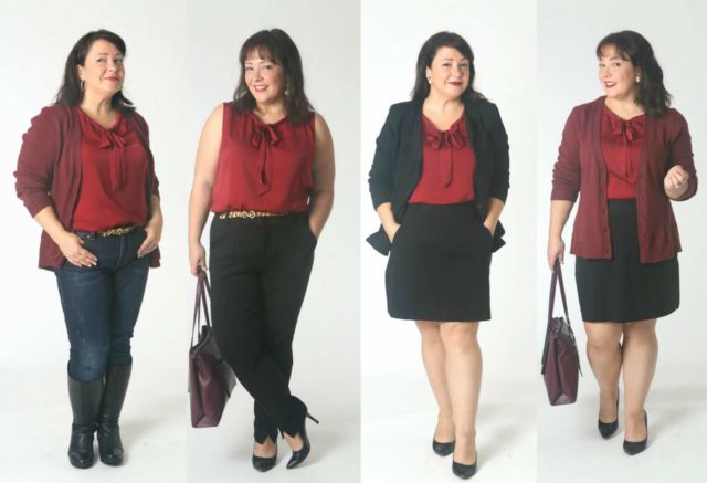 Alison Gary of Wardrobe Oxygen styling piecess from her cabi capsule wardrobe for Fall 2018