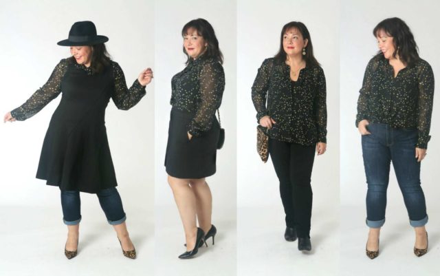 how to style the cabi galaxy blouse