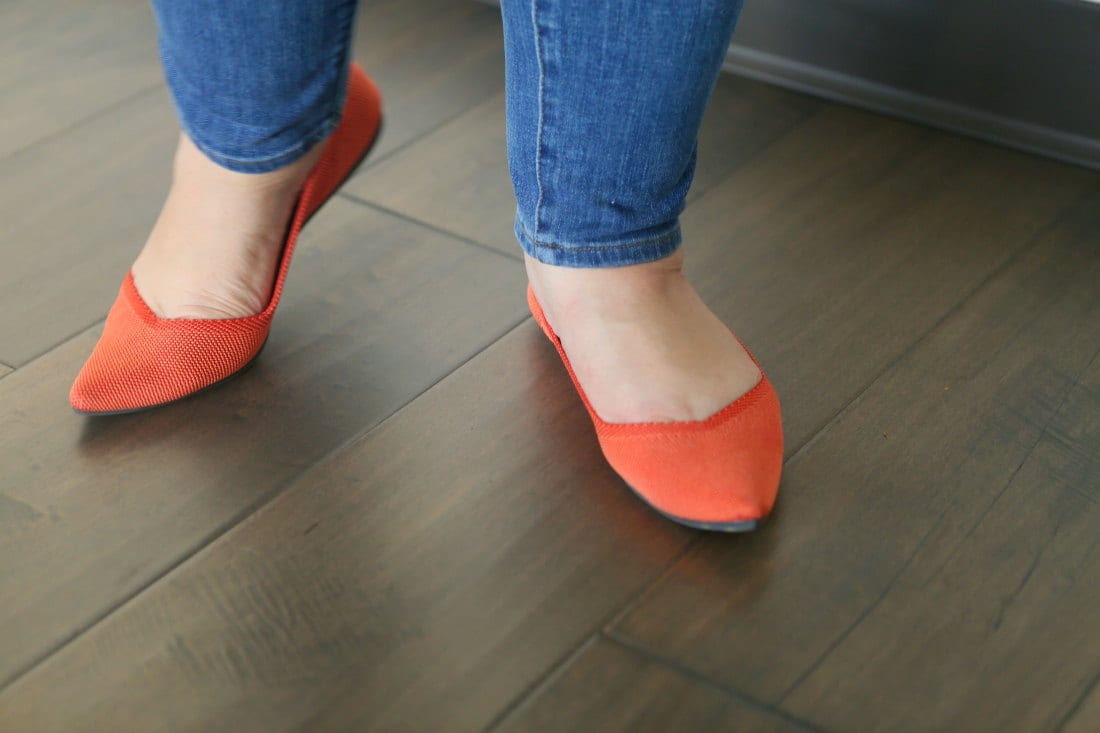 rothys persimmon flat