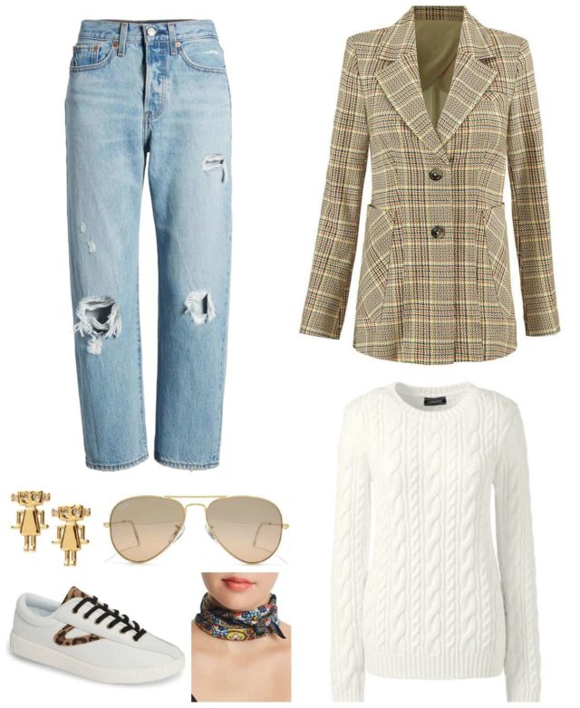 How to Style a Plaid Blazer for Fall