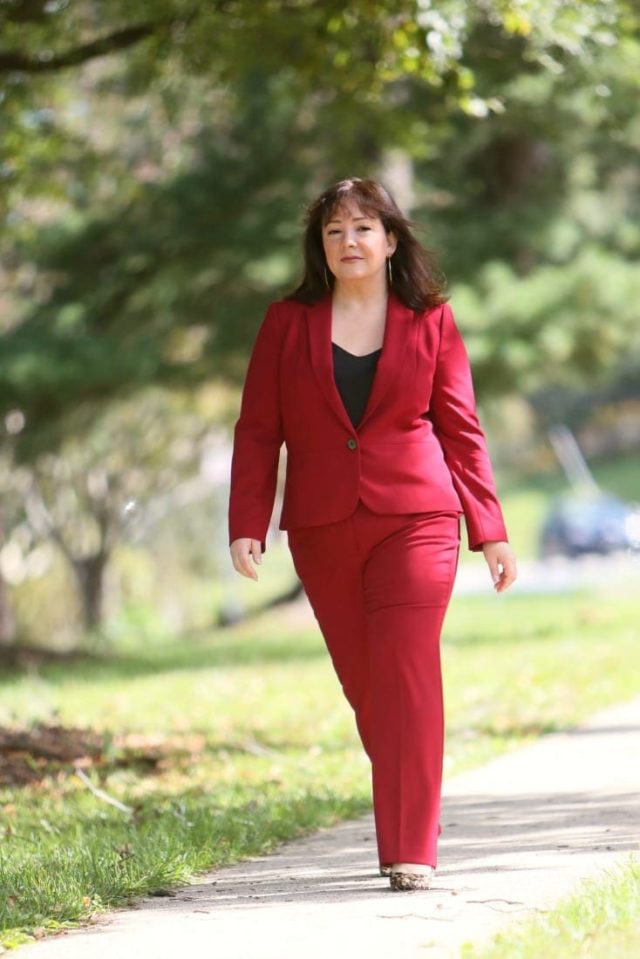 Plus size on sale womens red pantsuit