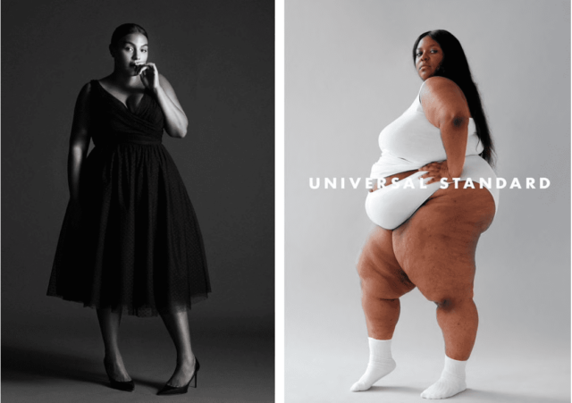 Robin Givhan's piece for the Washington Post about plus size fashion, featuring marketing photos for ELOQUII and Universal Standard