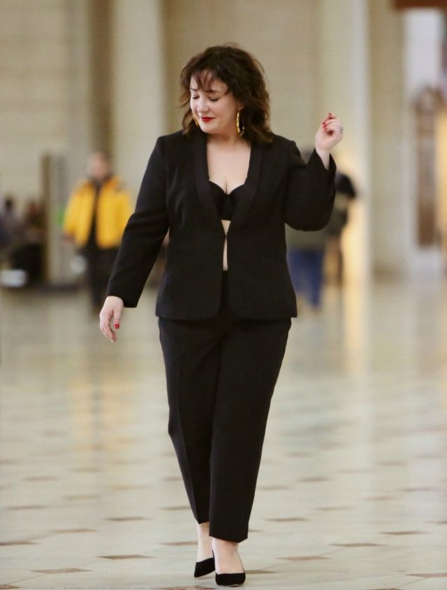 What I Wore: Black Cocktail Pantsuit - Wardrobe Oxygen