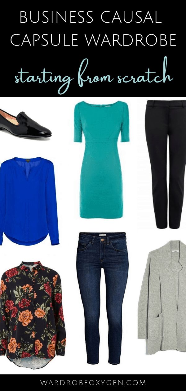 Post Closet Cleanout: How to make a business casual capsule wardrobe from work when you're essentially starting from scratch.