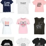 Graphic tees for grown women: the best graphic tees that are cool and modern, selections to fit every personality, and tips on where to shop #over40fashion