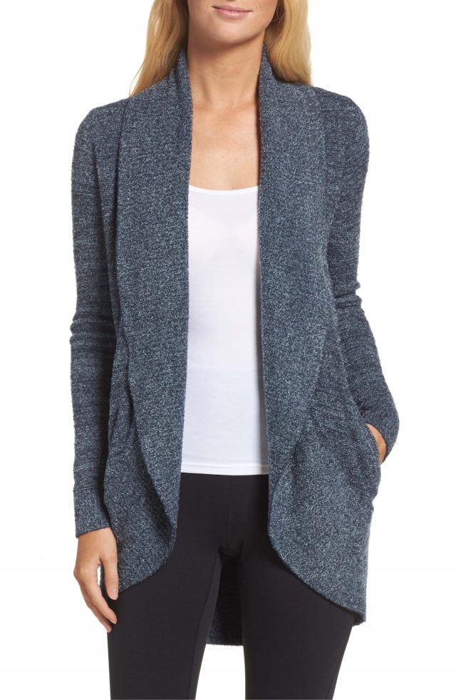 barefoot dreams cozylight circle cardigan review