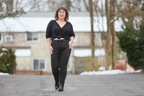 everlane curvy high rise skinny