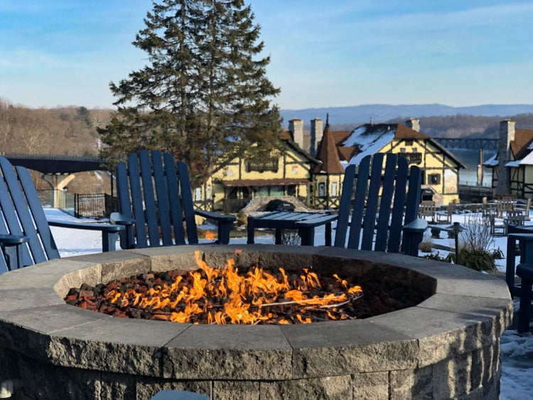 The fire pit at Bavarian Inn West Virginia