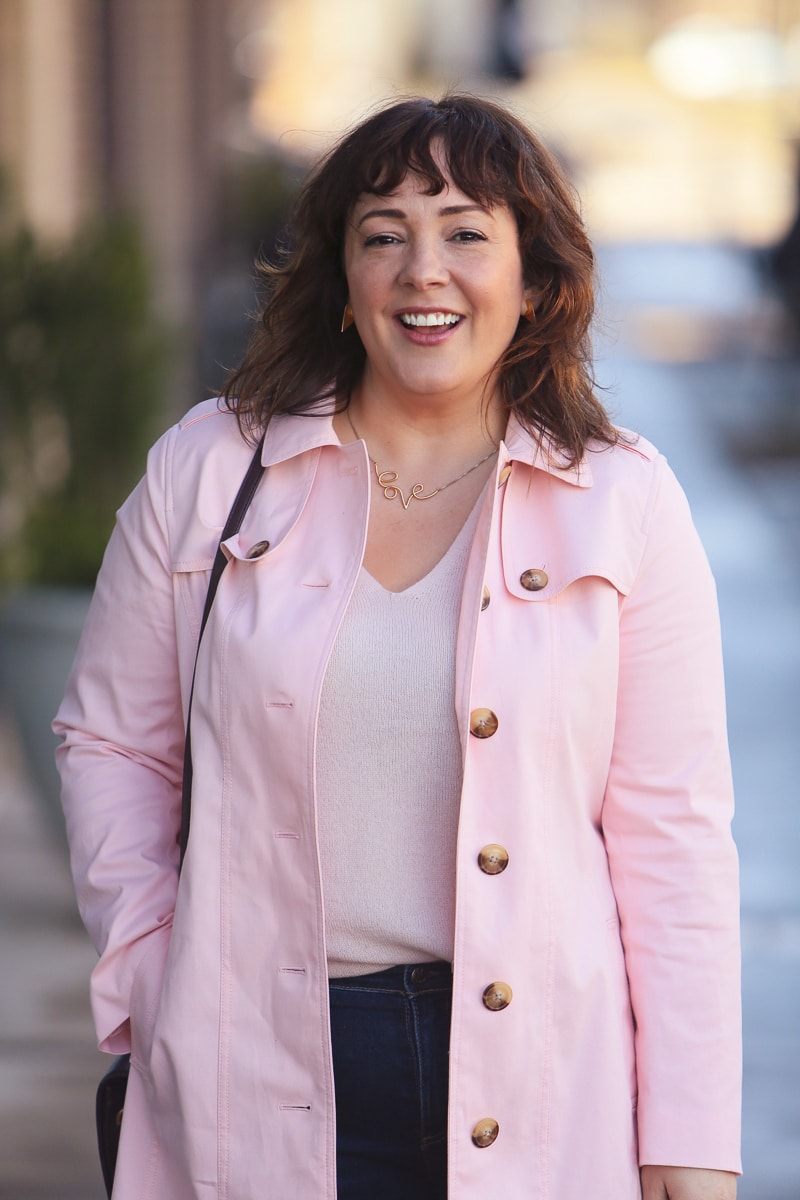 What I Wore: Blush Pink Trench Coat - Wardrobe Oxygen